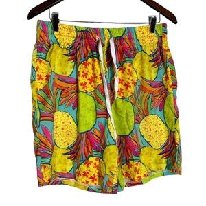 Chubbies Tropical Pineapple Print Shorts - Yellow and Blue
